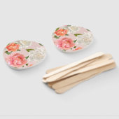 リアルカラフル春花柄 ハンドファン (組立なし)