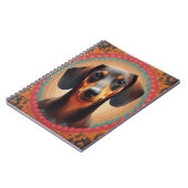 リアルカラフル縁どキュートな犬の愛人 ノートブック (左側)