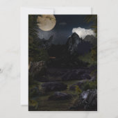 リアルクール恐竜誕生日野生招待状 (裏面)