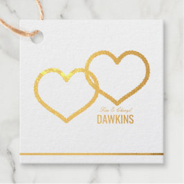 リアルゴールドフォイルリンクハート フェイバータグ