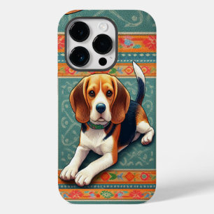 リアルスタイリッシュな3Dビーグルカラフルドッグ縁ど Case-Mate iPhone 14 PROケース