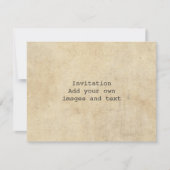 リアルタイプライターのシェイクスピア ソネット18（XVIII） 招待状 (正面)