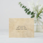 リアルタイプライターのシェイクスピア ソネット18（XVIII） 招待状 (スタンド正面)