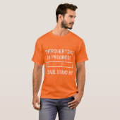 リアルタイムで内向しています Tシャツ (正面フル)