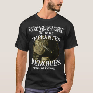 リアルタイムマシン トラベル ノーフェイク メモリー ヴァケーション Tシャツ