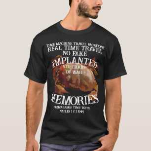 リアルタイムマシン トラベル STD CRABS ナポリ 1944 Tシャツ