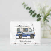 リアルタウィネバゴキャンパーRV HSH ポストカード (スタンド正面)