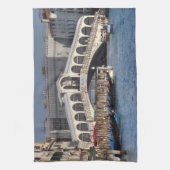 リアルトブリッジヴェネツィアイタリア キッチンタオル (縦)