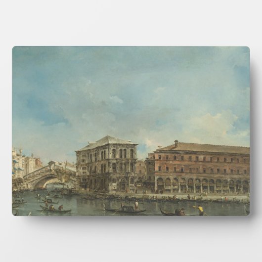 リアルト橋とパラッツォデイカメレンギ フォトプラーク (正面)