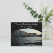 リアルト橋の下、ヴェネツィア、イタリア ポストカード (スタンド正面)