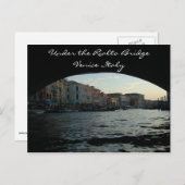 リアルト橋の下、ヴェネツィア、イタリア ポストカード (正面/裏面)