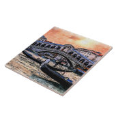 リアルト橋。ヴェネツィア。イタリア。 タイル (側面)