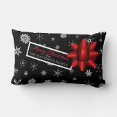 リアルパーソナライズされた模擬クリスマスプレゼント ランバークッション (裏面)
