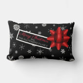 リアルパーソナライズされた模擬クリスマスプレゼント ランバークッション (正面)
