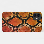 リアルフェイクスネークスキンアニマルプリント Case-Mate iPhoneケース (裏面(横))