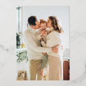 ※リアルフォイル※ ゴールド ジョイ クリスマス フォト 箔シーズンカード (裏面)