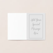 リアルホイルの想いやり カスタム シルバー グリーティングカード 箔カード (内部)