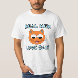 リアルメンラブキャッツ ジンジャー猫の顔 Tシャツ