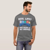 リアルライフは聞いたことがないそのサーバー 私のゲーミングPS5 コントローラー Tシャツ (正面フル)
