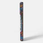 リアルロシアのな青い猫カラフルのフローラ縁ど Case-Mate iPhoneケース (裏面 / 左)