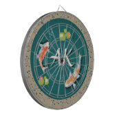 リアル緑日本のコイ魚池 ダーツボード (正面左)