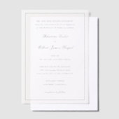 リアンナ伝統的結婚ズ ベラム紙招待状 (オフセット)