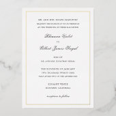 リアンナ伝統的結婚ズ 箔招待状 (正面)