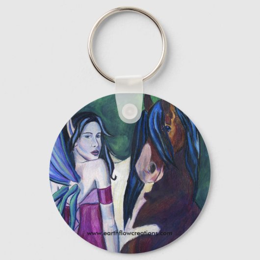 リアンノンとその妖精ズホースキーチェーン キーホルダー (正面)