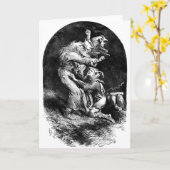 リア王と嵐の中の愚か者 カード (黄色い花)