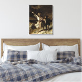 リア王と嵐の中の愚か者 キャンバスプリント (インサイチュ (寝室))