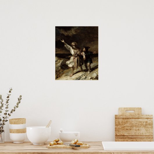 リア王と嵐の中の愚か者 ポスター (キッチン)