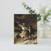 リア王と嵐の中の愚か者 ポストカード (スタンド正面)