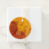 リア・ジー 予算重視のウェディング 水彩画 夕焼け 紅葉 フェイバータグ (インサイチュ)