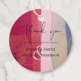 リア・G ウェディング　予算 ベリー 赤 紫 水彩画 フェイバータグ