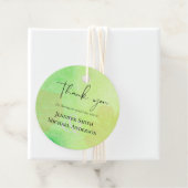 リア・G　予算ウェディング　ウォーターカラー　ターコイズグリーン　青 フェイバータグ (インサイチュ)