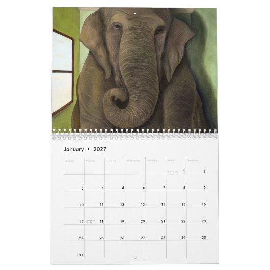 リアSaulnier著2015のカレンダーの芸術 カレンダー (1月 2027)