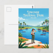 リウォンデ国立公園 マラウイ ポストカード (正面/裏面)