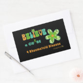 リウ信じマトイド病/関節炎の治療で 長方形シール (封筒)