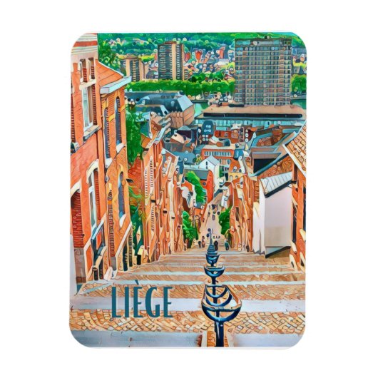 リエージュベルジークフォトヴィンテージ マグネット (縦)