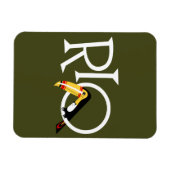 リオのレトロヴィンテージへの旅行すべてのサイズ マグネット (横)