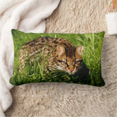 リオオセロットの枕 ランバークッション (ブランケット)