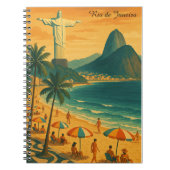 リオカラフルデジャネイロブラジルコパカバーナビーチ ノートブック (正面)