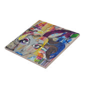 リオグラフィティアート顔 タイル (側面)