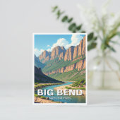 リオグランデインビッグベンド国立公園トラベル ポストカード (スタンド正面)