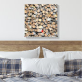 リオグランデコットンウッドツリーズタルキに沿って星 キャンバスプリント (インサイチュ (寝室))