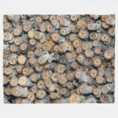 リオグランデコットンウッドツリーズタルキに沿って星 フリースブランケット (正面(横))