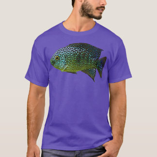 リオグランデシクリッドフィッシュギルスエメラルドグリーンブルーS Tシャツ