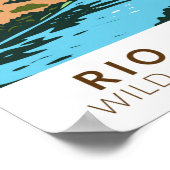 リオグランデワイルドアンドシーニックリバーヴィンテージ ポスター (角)