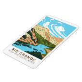 リオグランデワイルドアンドシーニックリバーヴィンテージ マグネット (左側)