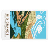 リオグランデワイルドアンドシーニックリバーヴィンテージ マグネット (横)